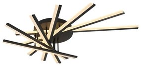 Lustră LED dimabilă aplicată LED/120W/230V 3000-6500K + telecomandă