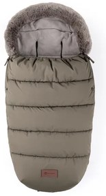 PETITE&MARS - Set sac de iarnă pentru copii 4 în 1 COMFY + mănuși pentru cărucior FURRY Mocha