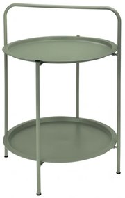 Masa Pro Garden, verde mat, metal, 50x66 cm, rotunda