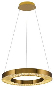 Lustră LED suspendată pe cablu JESI, 35 W, 230 V, 3000 K, Ø 60 cm, finisaj bronz