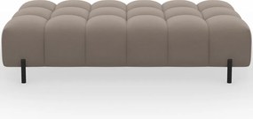 Taburet Tapitat cu Picioare Ferivo, beige plush – Sola 18