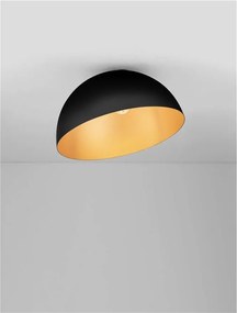 Lustra aplicata design decorativ GEA negru/auriu D-50cm