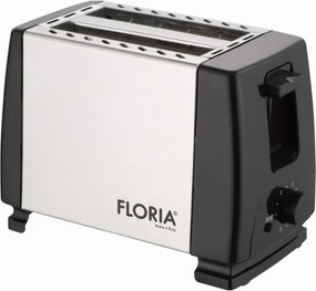 Prajitor de paine Floria ZLN1840 Negru Inox, 700W, 7 nivele de control al temperaturii, buton de oprire