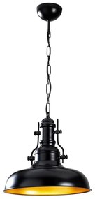 Lustră neagră cu abajur din metal ø 32 cm Berceste – Opviq lights