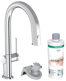 Baterie bucatarie cu filtru de apa Hansgrohe Aqittura M91 FilterSystem 210 crom