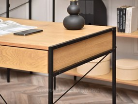 Masă PC Unica (stejar + negru). 1109856