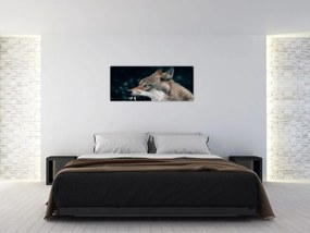 Tablou cu lup (120x50 cm)