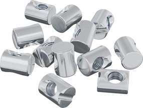 vidaXL Piulițe cilindrice 3462 pcs Argintiu M6 x 13 mm Metal