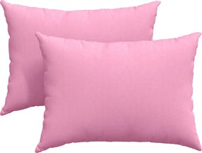 vidaXL Perne pentru canapea 2 pcs Roz 70 x 50 cm țesătură