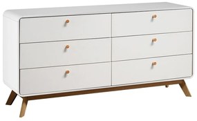 Comodă albă joasă 150x74 cm Caitlin – Støraa