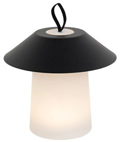 Lampă de masă neagră cu LED în 3 trepte reglabilă reîncărcabilă - Ivan
