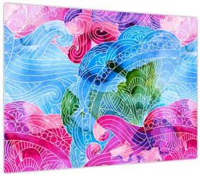 Tablou - Valuri colorate (70x50 cm)