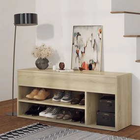 vidaXL Banchetă pantofar, stejar sonoma, 105x30x45 cm, PAL