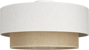 Lampă de tavan NATIA, 1x E27, 60 W, 230 V, diametru 45 cm, alb/maro