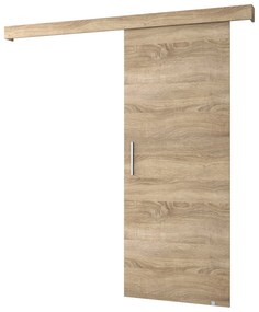 Uși culisante 90 cm Sharlene I (stejar sonoma + stejar sonoma + argintiu). 1043621