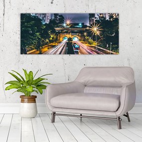 Tablou - Oraș de noapte (120x50 cm)