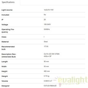 Spot directionabil pe sina, LINK 29872
