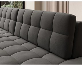 Colțar taupe extensibil cu tapițerie din catifea (cu colț pe partea stângă/cu șezlong) Blezalt – ELTAP