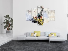 Tablou - Arta digitală a Turnului Eiffel (150x105 cm)