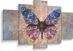 Tablou - Fluture steampunk (150x105 cm)