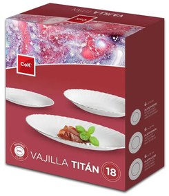 Serviciu de masa, 18 piese, 6 persoane, Titan