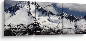 Tablou - Parcul Național Kenai Fjords (cu ceas) (90x30 cm)