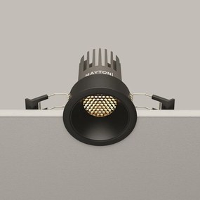 Spot incastrabil LED Dip negru 3000K 10W