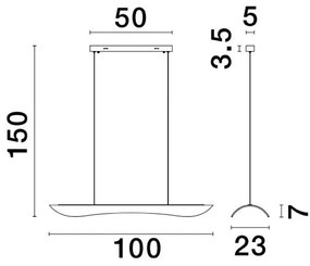Lustra LED suspendata design modern AGOS