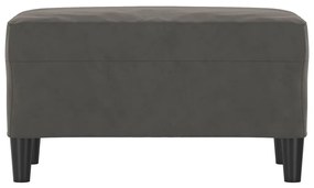Banca, gri inchis, 70x35x41 cm, catifea Morke gra, 70 x 35 x 41 cm