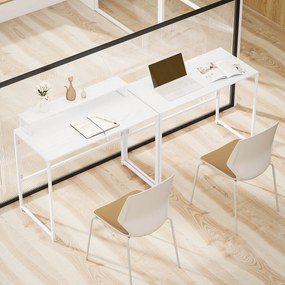 HOMCOM Birou pliabil Masă pentru calculator cu suport pentru monitor pentru cameră de lucru 100 x 48 x 87,5 cm | Aosom Romania