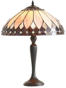 Endon 63982 - Lampă de masă Tiffany BROOKLYN 1xE27/60W/230V Ø 40 cm