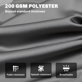 Outsunny Pernă de Grădină Modernă pentru Ședere în Exterior cu 6 Curele, Pernă Căptușită din Bumbac și Poliester, pentru Canapele Balanțe Bănci, 100x98x8 cm, Gri Închis | Aosom Romania