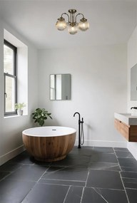 Plafoniera baie vintage metal alama antique IP44 Belvue 3L