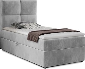 Pat Amarillo 90x200 cu Saltea, Topper, Ladă Depozitare, Personalizabil