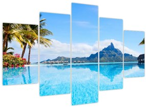 Tablou - Palmieri și plaje (150x105 cm)