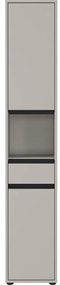 Dulap de baie gri înalt/îngust 33x181 cm Lemont – Germania
