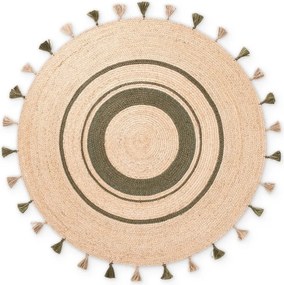 Covor în culoare naturală reversibil/țesut manual rotund din iută ø 150 cm Basil – Hanse Home