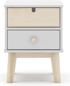 Noptieră de copii albă Estefania – Marckeric