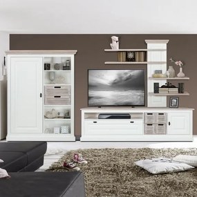 Set Living Cortina Alb Si Miere, 320 Cm