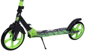 Trotineta copii si adolescenti NOVOKIDS™ Funky Camo PRO, Maxim 100 kg, Functie Super Brake, Diametru roata fata 230 mm, Verde Camuflaj
