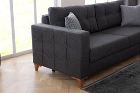 Set canapea extensibila de 210cm si fotoliu alya
