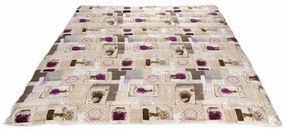 Pilota Alcam Lavanda microfibra matlasata 250gr/mp, 140x200 cm