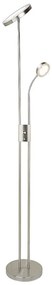Lampadar LED, lampa de podea design modern Ophus crom satin