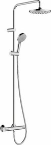 Coloana de dus cu baterie termostatata Hansgrohe Vernis Blend 200 cu 2 functii