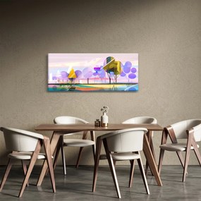Tablou - Peisaj, abstracție (120x50 cm)