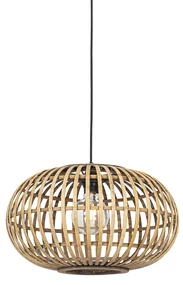 Lampă suspendată orientală din bambus 44 cm - Amira