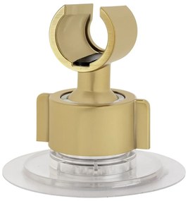 Suport pentru capul de duș auriu autoadeziv din plastic Libertà – Wenko