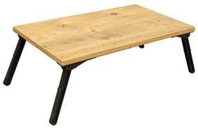 Măsuță pentru pat GUSTO 24,5x60 cm bej/neagră