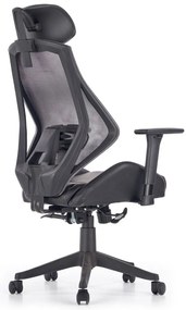 Scaun de birou Hasel, negru/gri