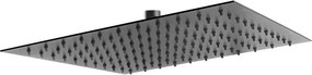 Palarie de dus Ferro Slim 300x300 mm negru mat